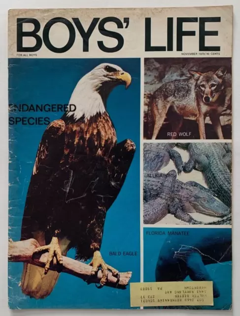 Vintage November 1971 BOYS LIFE Magazine - Endangered Species