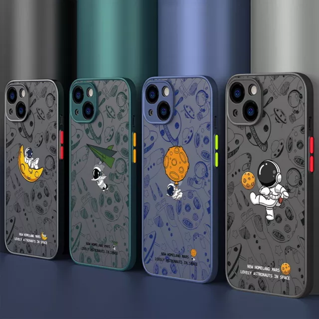 Case für iPhone 14 13 12 11 Pro Max XR X 8 7 Astronaut Handy Schutz Bumper Hülle