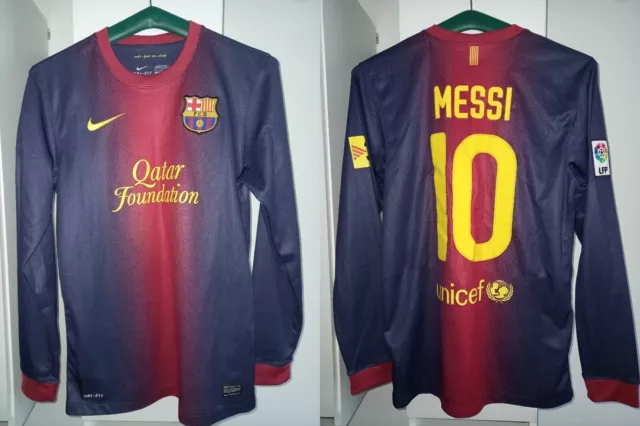 Barcelona Fc 2012/2013 Home Shirt Jersey Spain Messi