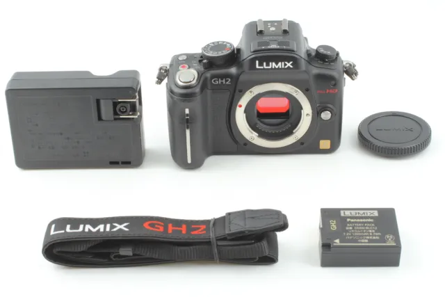SH:165 [Near MINT] Panasonic Lumix DMC GH2 Digital Camera 16MP Black Body JAPAN