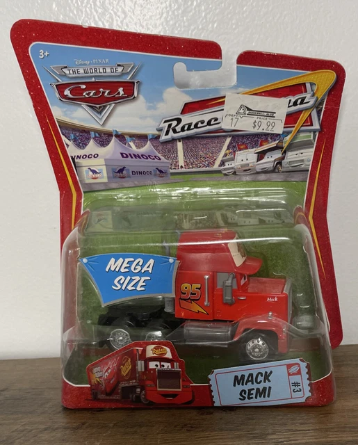 Disney Pixar Cars Mega Size WORLD OF CARS Race-O-Rama Mack Semi #3 Toy
