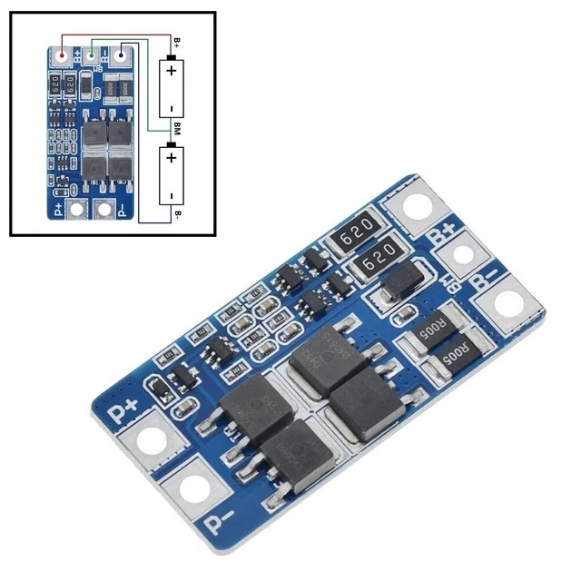 SCHEDA DI PROTEZIONE BMS 5S 18 V 21 A con bilanciamento per batteria