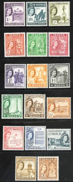 Malta Stamps # 246-62 MNH VF Set Scott Value $127.00