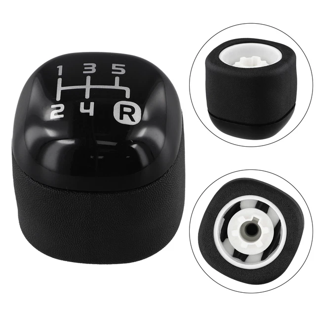 5-SPEED GEAR KNOB Black Gear Knob Enhanced Grip For Fiat Panda From ...