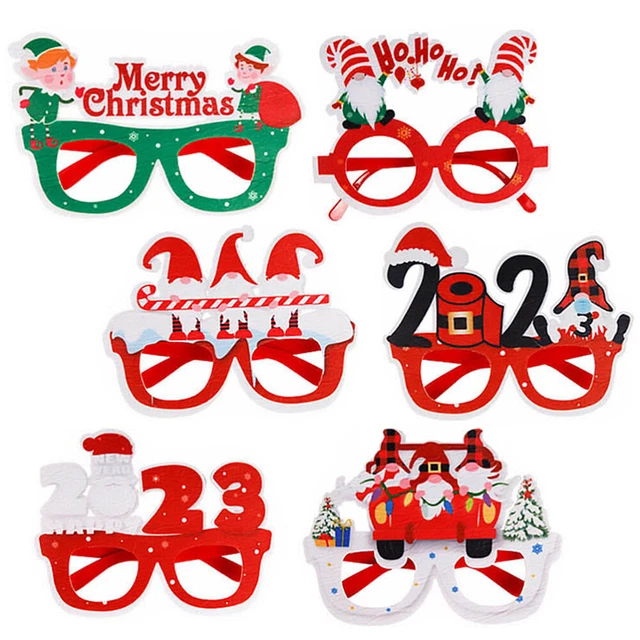 6 piezas Gafas de Navidad 2023 accesorios de fiesta para adultos adultos adultos
