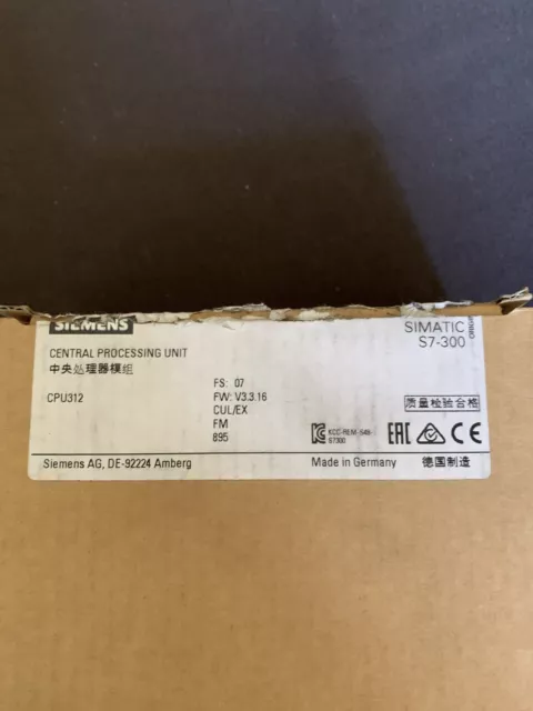 Siemens Simatic S7 CPU 312 (6ES7 312-1AE14-0AB0) SPS PLC 2