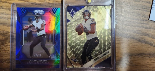 2022 Panini Phoenix Gold Lamar jackson 1/1💰. Plus short print and RC,  read
