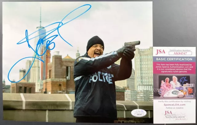 Ice-T Signed Law & Order: SVU Fin 8x10 Photo F Hip Hop Rap Autograph JSA COA