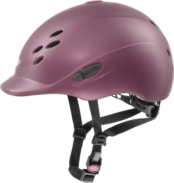 uvex onyxx mat leichter Reithelm für Kinder ruby matt 49-54 cm