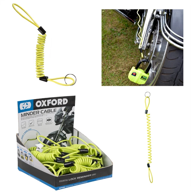 Oxford Motorcycle Disc Lock Reminder Cable (25 Pack)