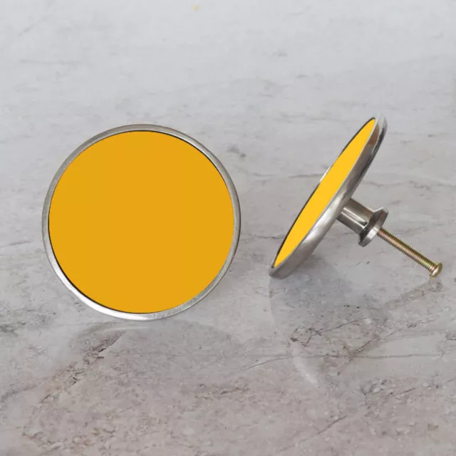 Decorative Yellow Cupboard Cabinet Door Knobs Handles Pull In Shades of Yellow