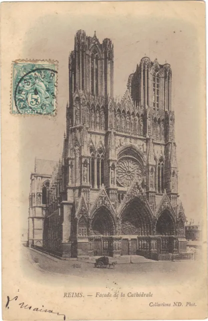51 - cpa - REIMS - La cathédrale