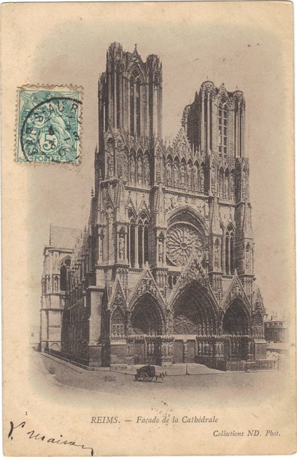 51 - cpa - REIMS - La cathédrale