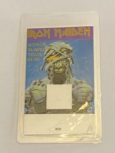 Iron Maiden Derek Riggs 1984/85 World Slavery Tour Powerslave Back Stage Pass