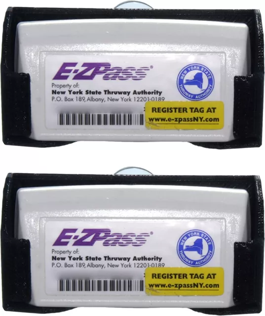  Toll Transponder Holder for New I-Pass and EZ Pass 3 Point  Mount (1 Pack) - White : Automotive