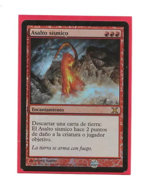 SEISMIC ASSAULT FOIL Core 10th Ed MTG NM- Español Asalto Sismico X Magic