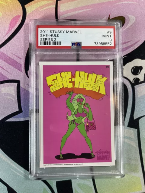 2011 Stussy x Marvel #9 Series 2 She - Hulk  PSA 9