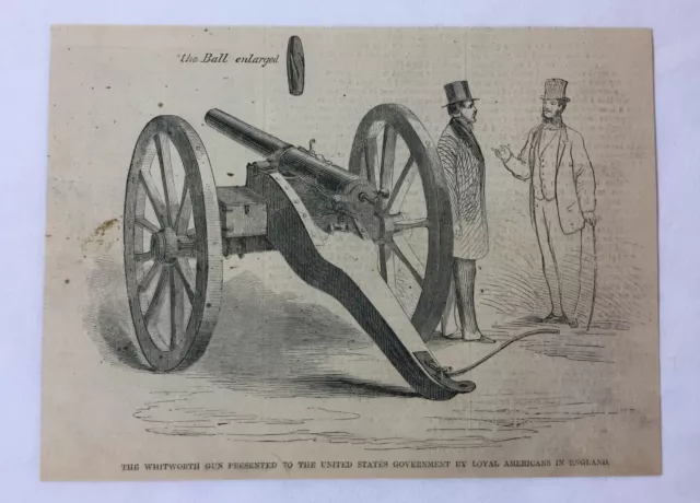 1861 magazine engraving~ THE WHITWORTH GUN