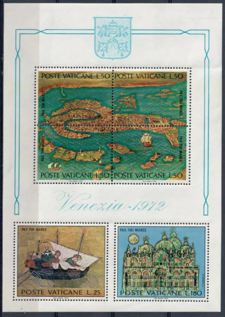 Vaticano 1972 - Foglietto Salvaguardia Di Venezia 6 Valori - Mnh ** - Sassone 3