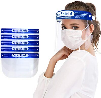 10-Pack Face Shield Reusable Washable Protection Cover Face Mask Anti-Splash