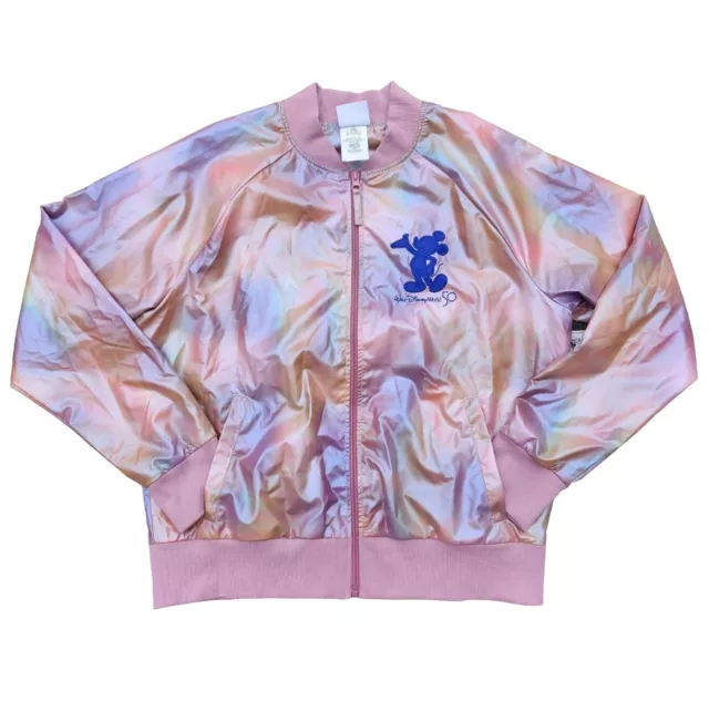 Walt Disney World 50th Anniversary Women’s 3XL Iridescent Varsity Bomber Jacket