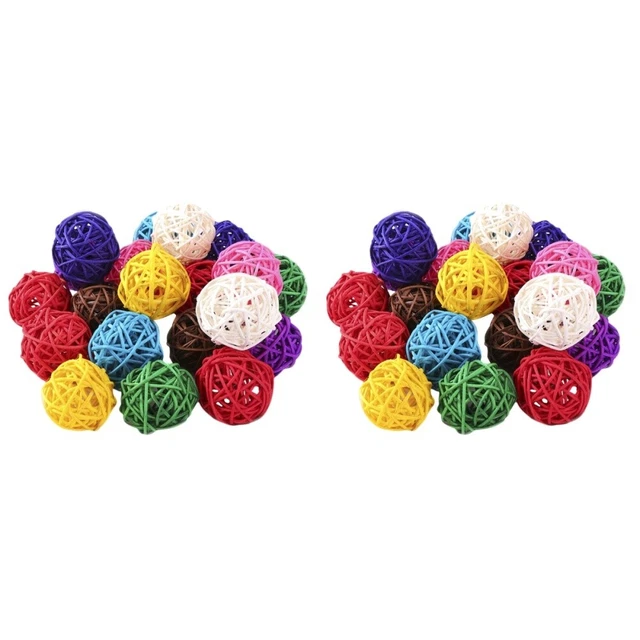 2x Aromaterapia Accessori Casa Rattan Palle Ornamento Riempitivi