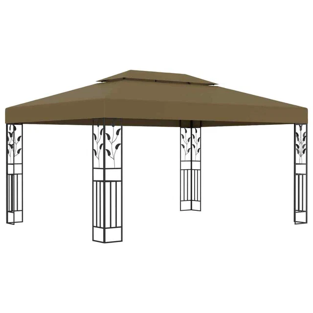 Pavillon Doppeldach 3x4m Gartenzelt Partyzelt Festzelt mehrere Auswahl vidaXL