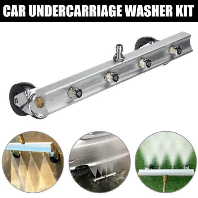 4000PSI Under Car Pressure Washer Undercarriage Cleaner Underbody Wash Broom Set 3
