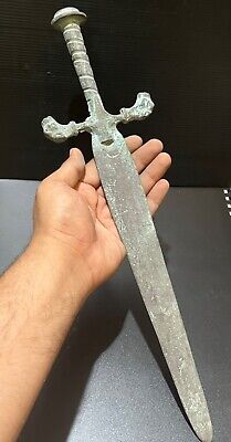 Beautiful Old Roman Ancient Byzantine Era Antique Sword Digger With Animals Head