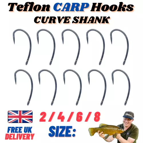 CARP HOOKS JAPANESE Made Wide Gape, Curve, Long, Choddy - Barbless-Micro  barbed £3.49 - PicClick UK