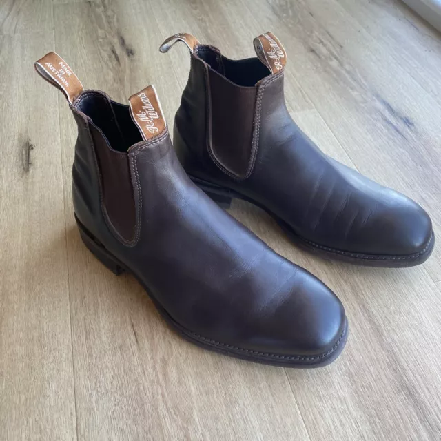 R.M. Williams Comfort Macquarie Chelsea Boots Chestnut / Yearling Leather