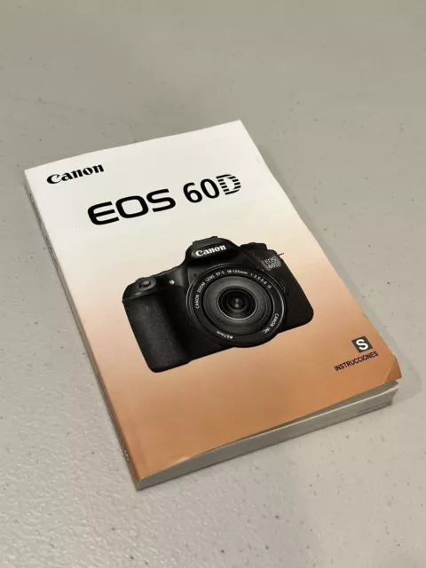 Canon Eos 60D Digital Camera Owners Instruction Manual - Spanish Text Only