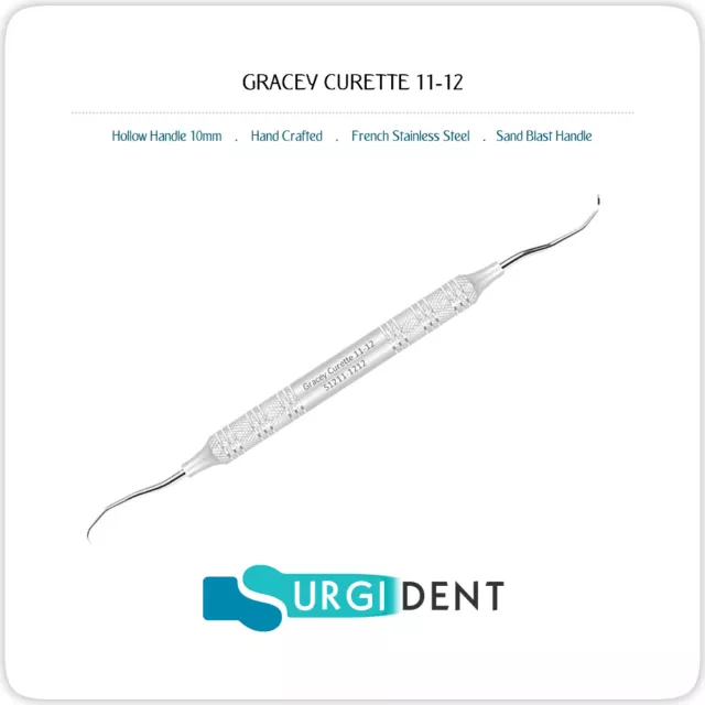 Instruments Parodontaux À Main Dentaire Gracey Curettes 11-12 3