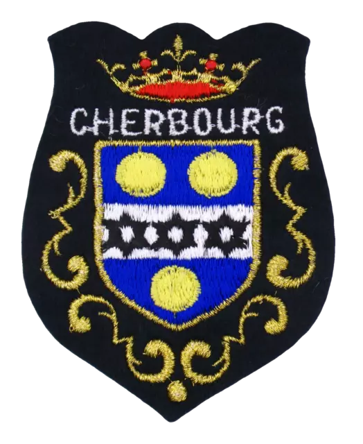 Ecusson brodé (patch/embroidered crest) ♦ Cherbourg