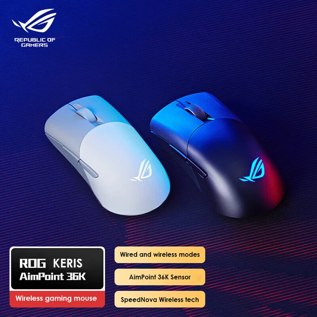 ASUS ROG Keris AimPoint 36K Wired and Wireless Gaming Mouse