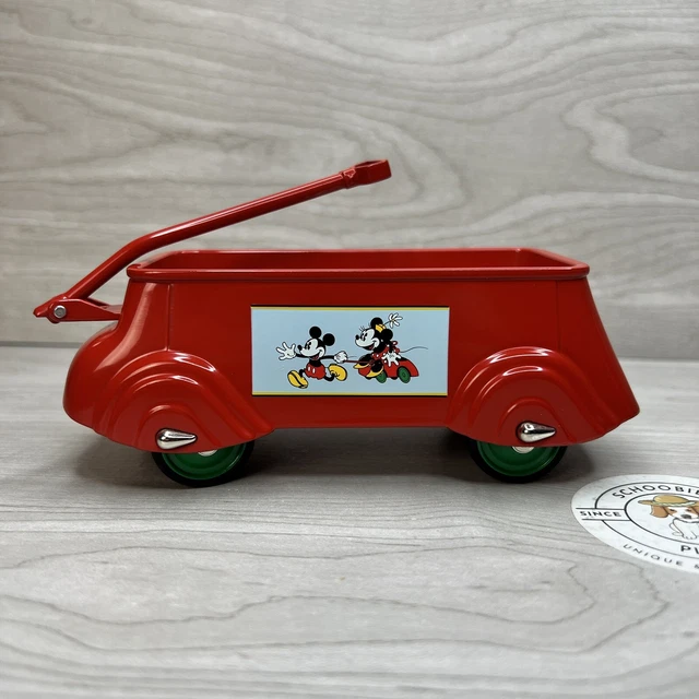 DISNEY 2000 HALLMARK Red Wagon Kiddie Classics #4592 Mickey Sidewalk Cruiser OOB