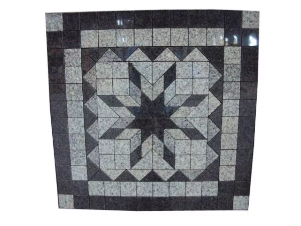 TrendLine Granit Mosaikfliese Stern 61x61 cm, Stärke 10 mm grau/anthrazit Fliese