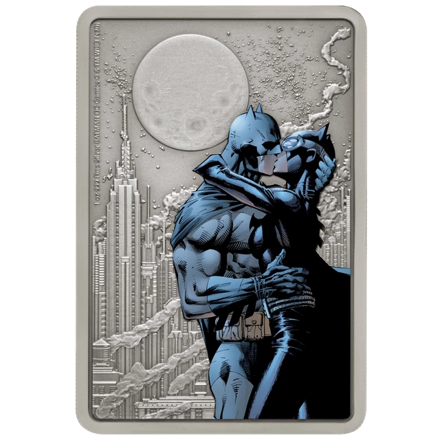 Silbermünze The Caped Crusader™ The Kiss™ (4.) 2020 - Niue - 1 Oz Antik Finish