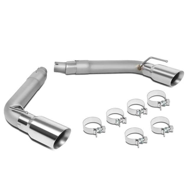 Axle Cat Back Exhaust W/ 4"Od Muffler Tip For 2010-2015 Chevy Camaro 3.6L-7.0L