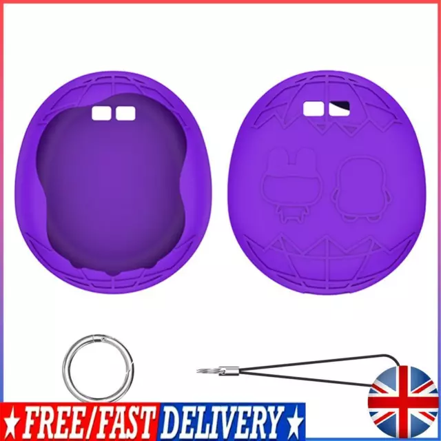 Silicone Case Waterproof with Lanyard Shockproof for Tamagotchi Uni(Purple) #F