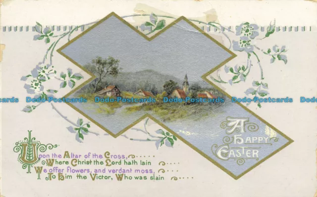 R640866 A Happy Easter. Upon the Altar of the Cross. Wildt and Kray. Series 2767