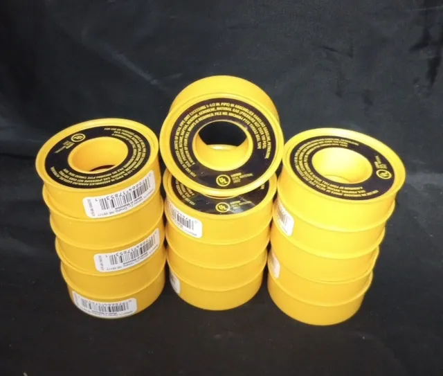 (15) Rolls Harvey / Oatey Gas Line PTFE Thread Seal Tape