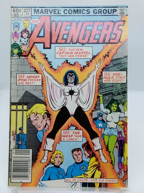 The Avengers #227 VF Newsstand Monica Rambeau Joins Marvel 1982