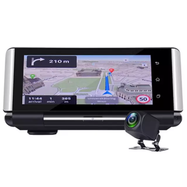 7in Car DVR GPS Navigation Dashboard Dash Cam Video Recorder Camera Dual Lens 4G