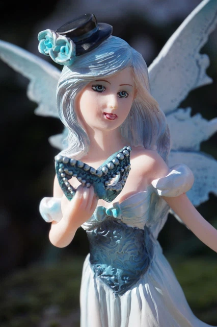 15490 FIGURINE STATUETTE FEE ELFE AVEC SA LICORNE HEROIC FANTASY