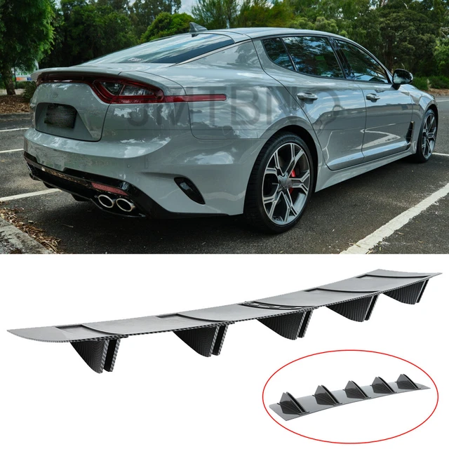 FOR KIA STINGER GT Forte Seltos Rio Carbon Rear Lip Bumper Diffuser Fin