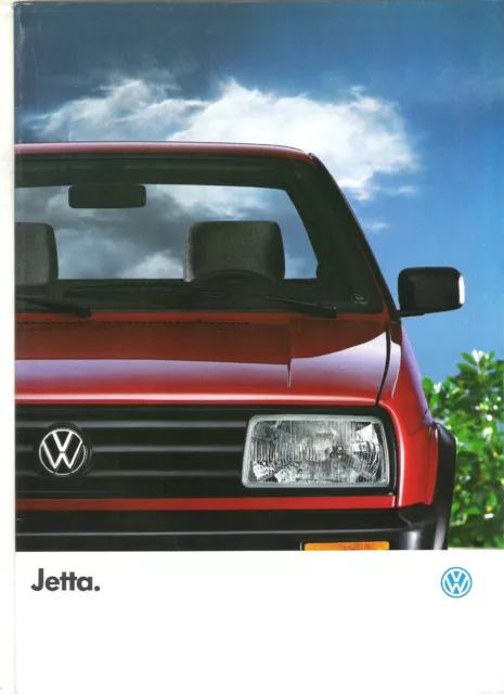 VOLKSWAGEN JETTA - 1991 / catalogue brochure dépliant prospekt