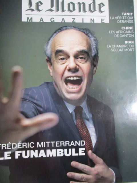 Le Monde Magazine (2010) // Fredéric MITTERRAND, LIVINGSTON (Ca) KARINA S. LAU