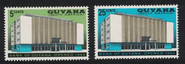 Guyana Opening of Bank of Guyana 2v 1966 MNH SG#412-413