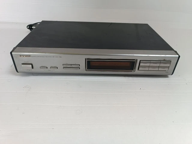 Tuner AM/FM Onkyo T-4000 – Synthétiseur Quartz RI, Sortie RCA – Vintage Hi-Fi Noir